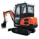 TORQBUILT 1.8T MINI EXCAVATOR WITH CABIN